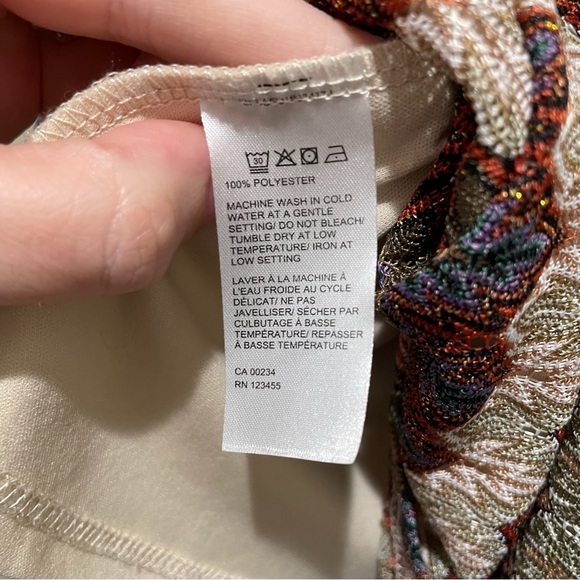 Design Lab Printed Cami Tank Top Size XS - Picture 6 of 6